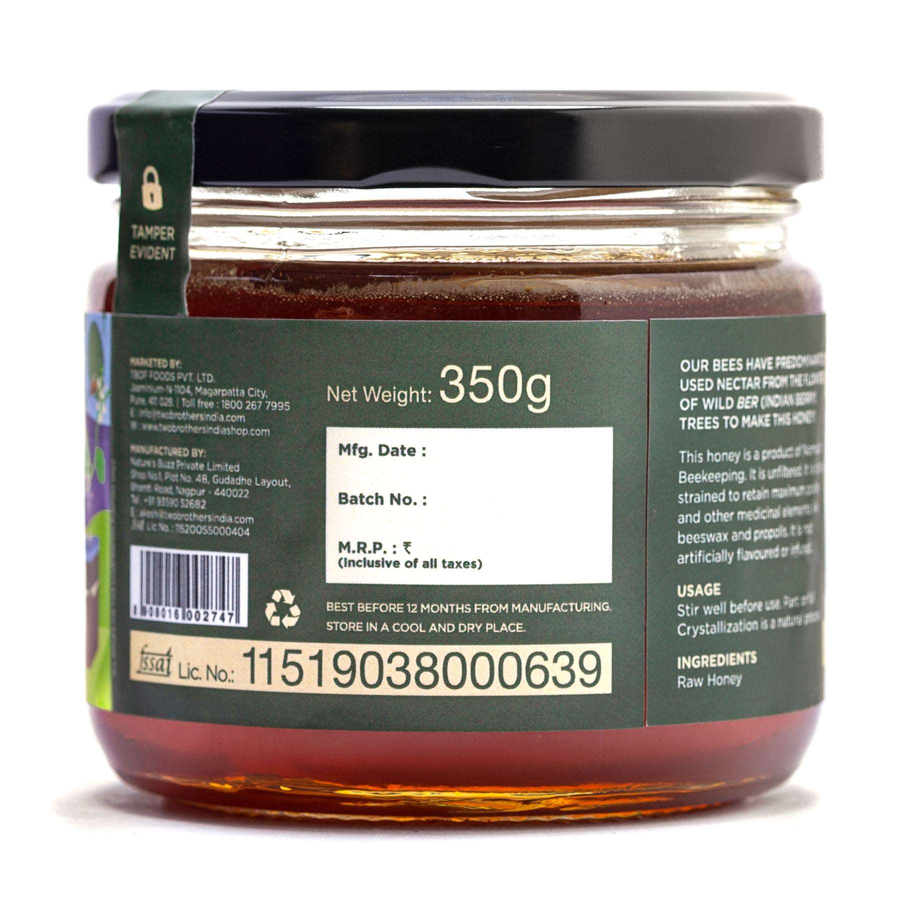 Best Online Organic Indian Berry Honey, Raw Mono-Floral Unfiltered Shop Now