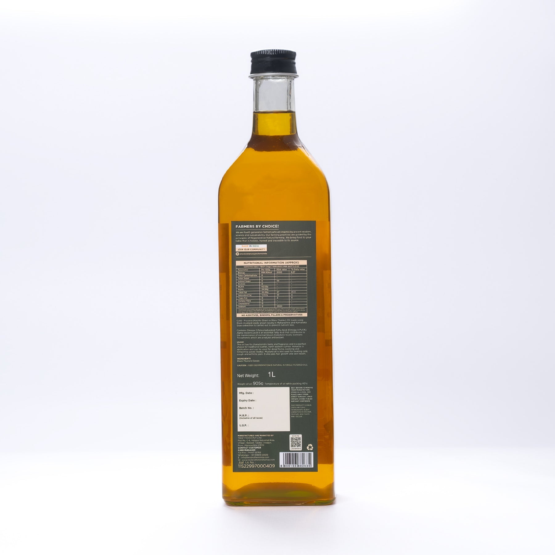 Black Mustard Oil I Cold-Pressed