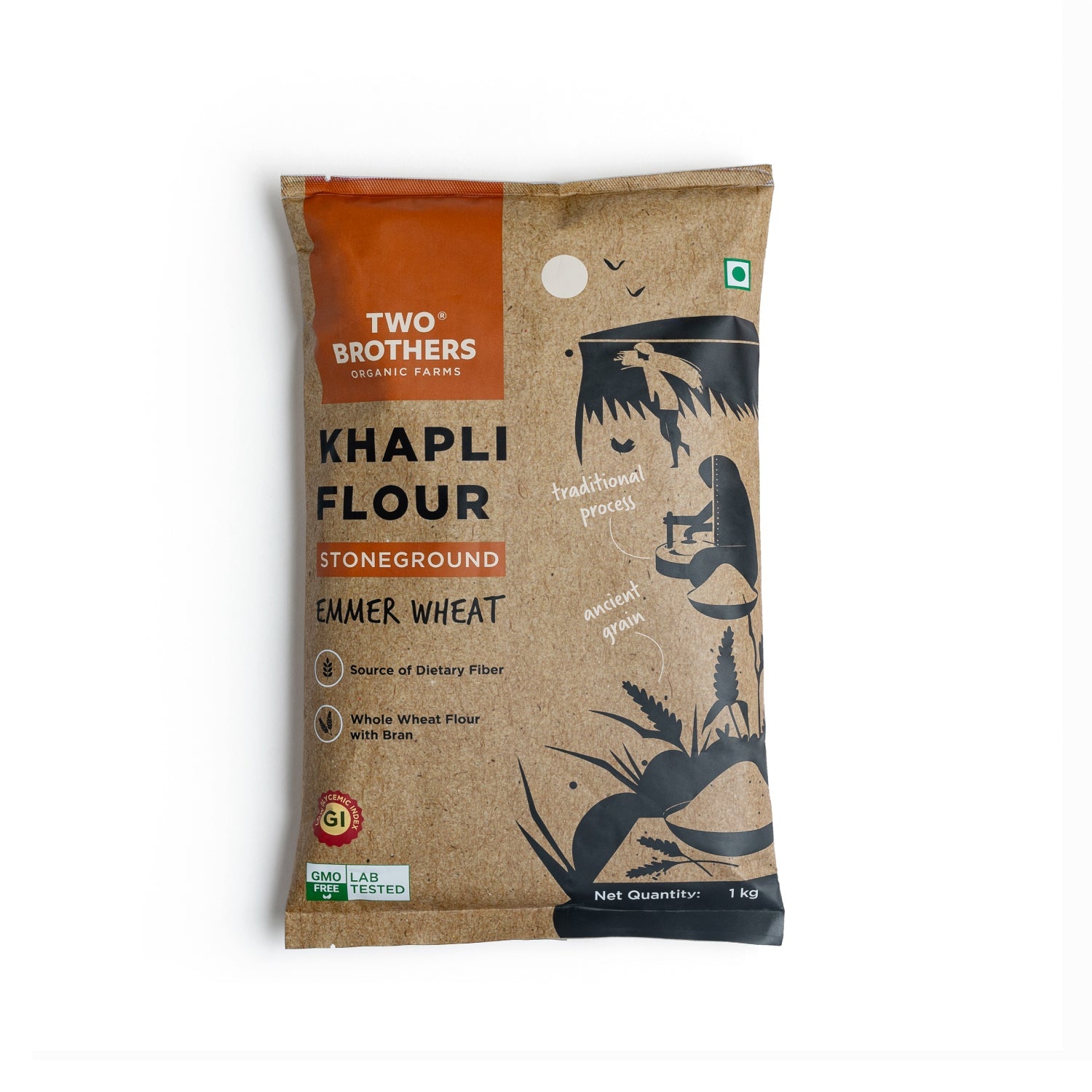 Buy Khapli Atta Online | Two Brothers India Best Quality