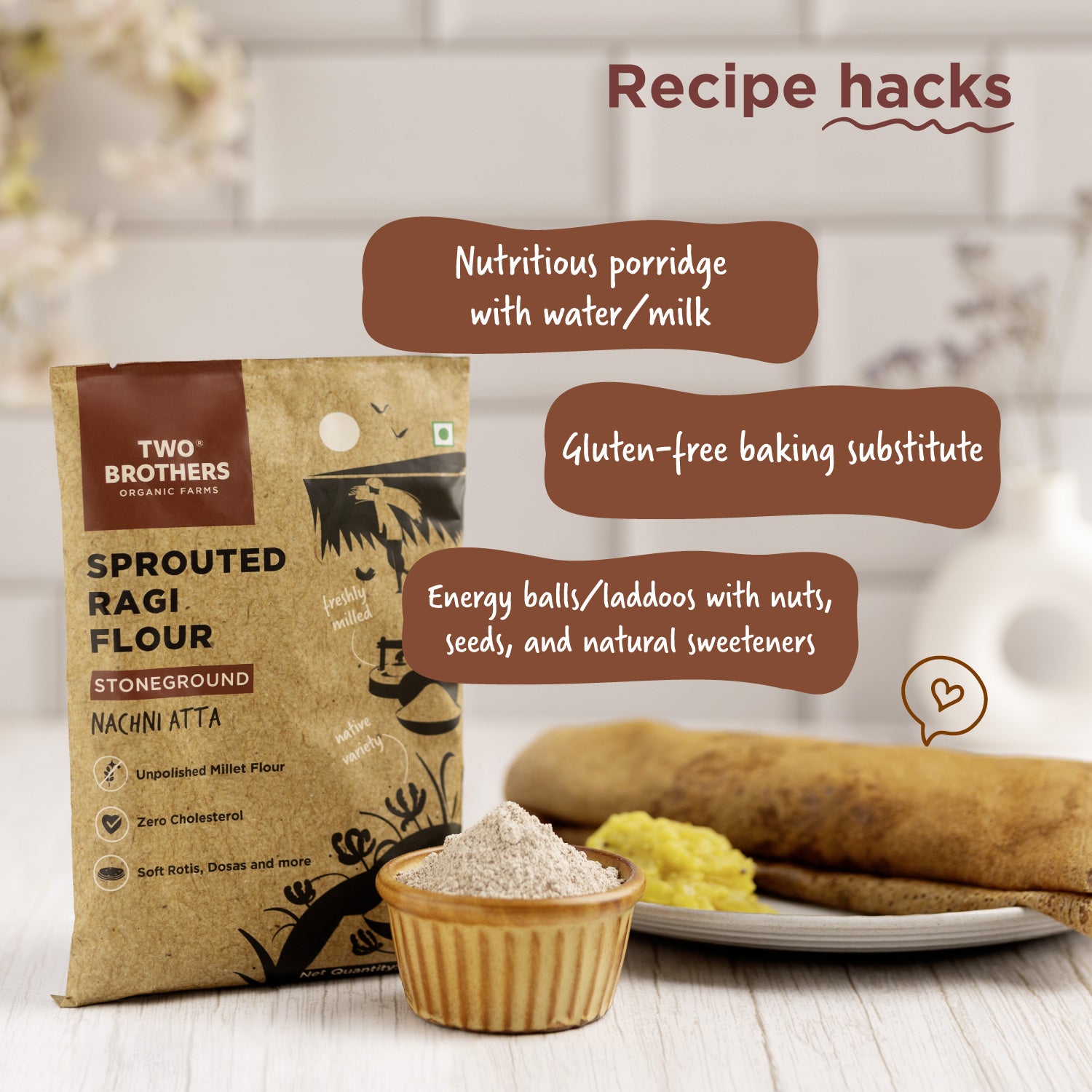 Buy online Sprouted Ragi Malt - Nachni Satva 500g at best price