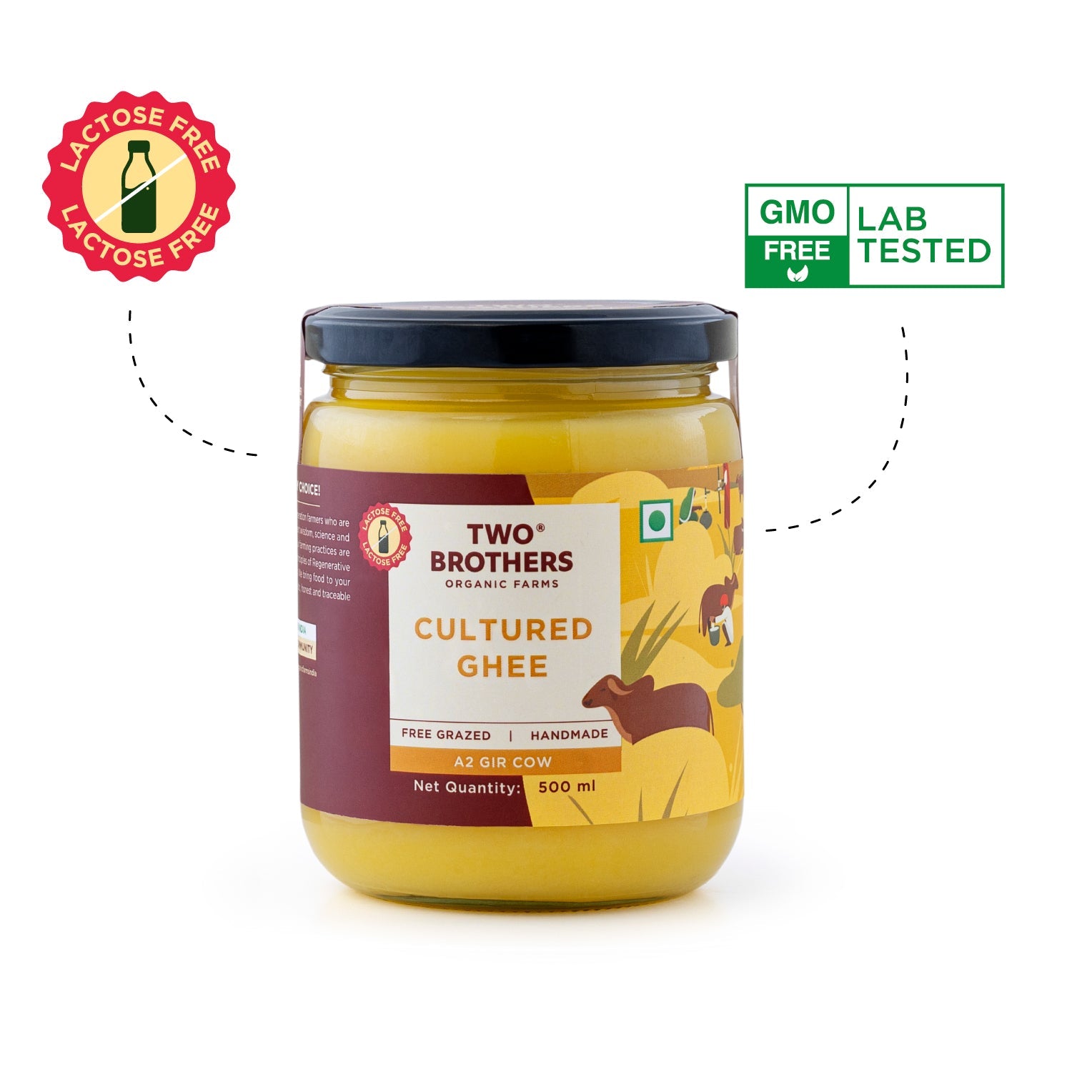 Shop A2 Cow Cultured Ghee – Desi Gir Cow
