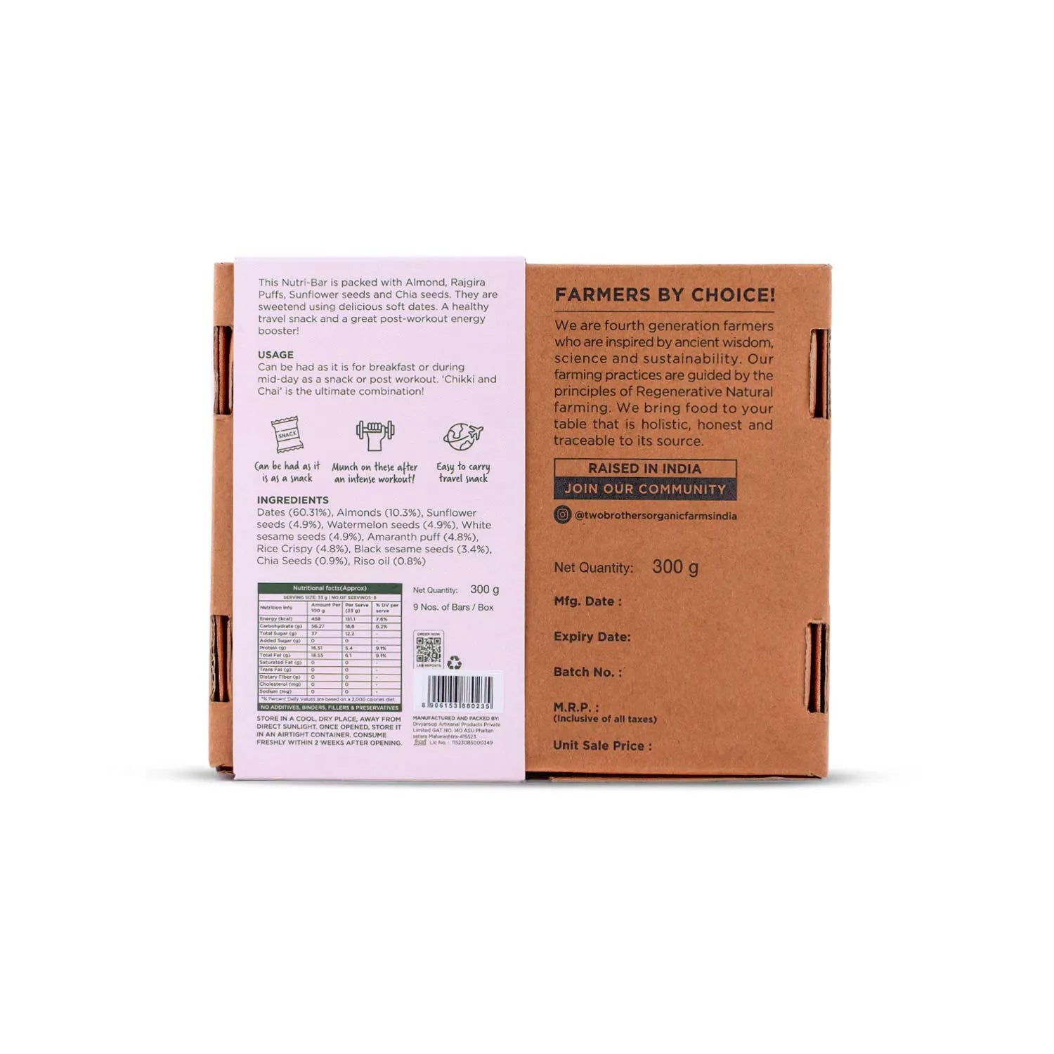 Dates Almond & Rajgira Nutri-bar Pack - 9 bars